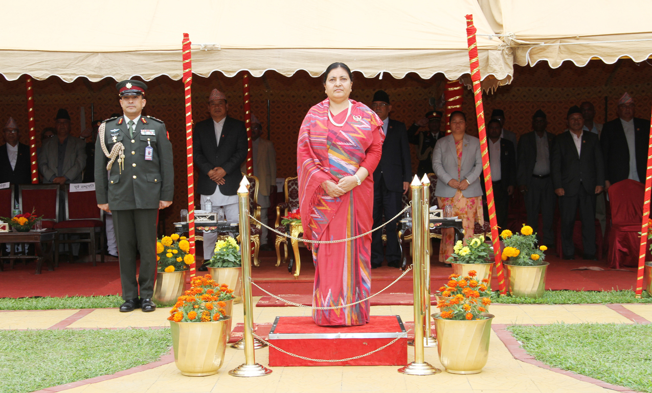 राष्ट्रपति भण्डारी पोखरामा